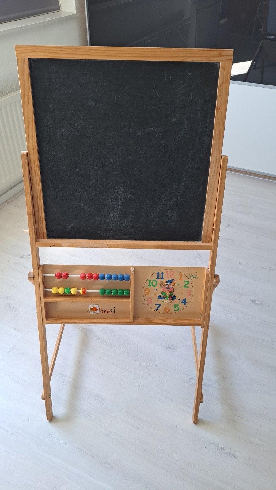 schoolbord, Ophalen, Gebruikt, Krijtbord