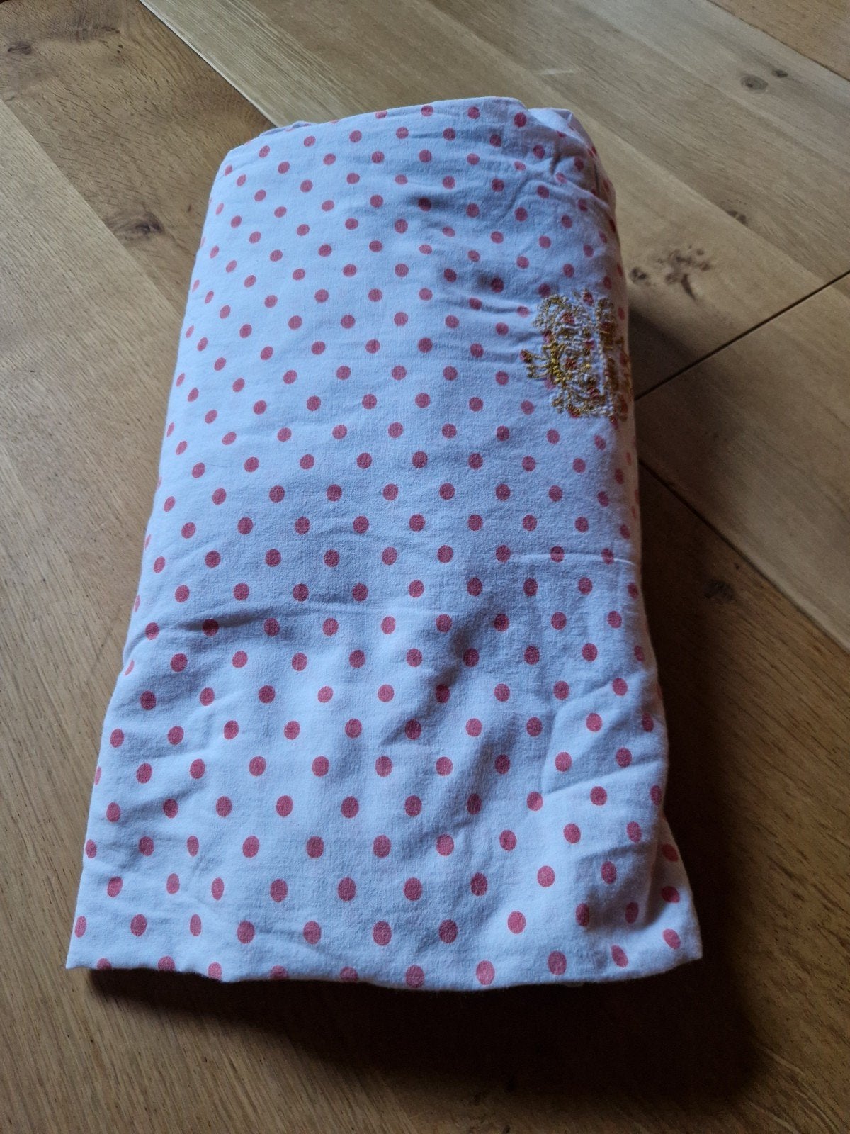 HOESLAKEN POLKADOT STIPPEN BLOND AMSTERDAM, Eenpersoons, Katoen, Ophalen of Verzenden, Wit