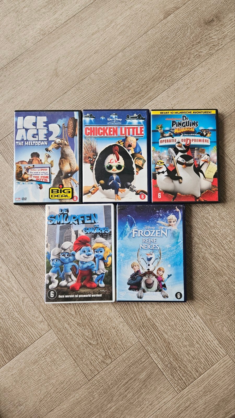 5 leuke kinderfilms op DVD, Gebruikt, Animatie, Amerikaans, Nederlands