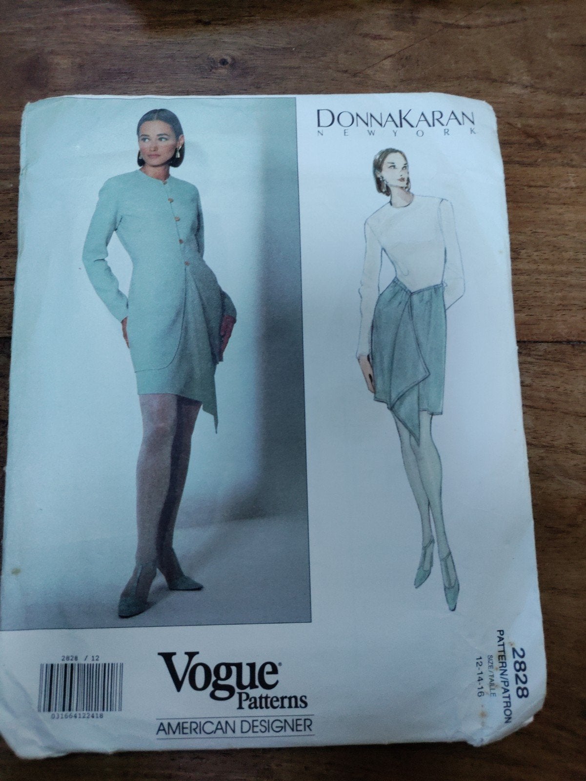 Vogue Patterns 2828 Donna Karan New York Naaipatroon, Overige merken, Overige typen, Verzenden, Vrouw