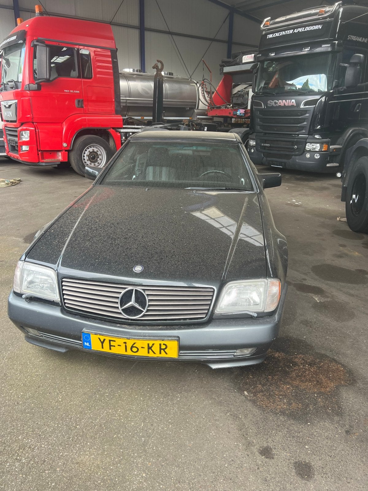 Mercedes-Benz SL 3.0 300 SL AUT U9 1990 Zwart, Auto's, Mercedes-Benz, Particulier, SL, Benzine, Cabriolet, Automaat, Origineel Nederlands
