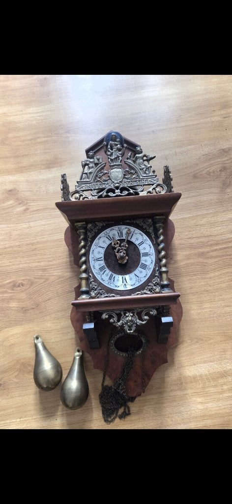 Zaandse wandklok, Antiek, Ophalen of Verzenden, Zo goed als nieuw, Wandklok