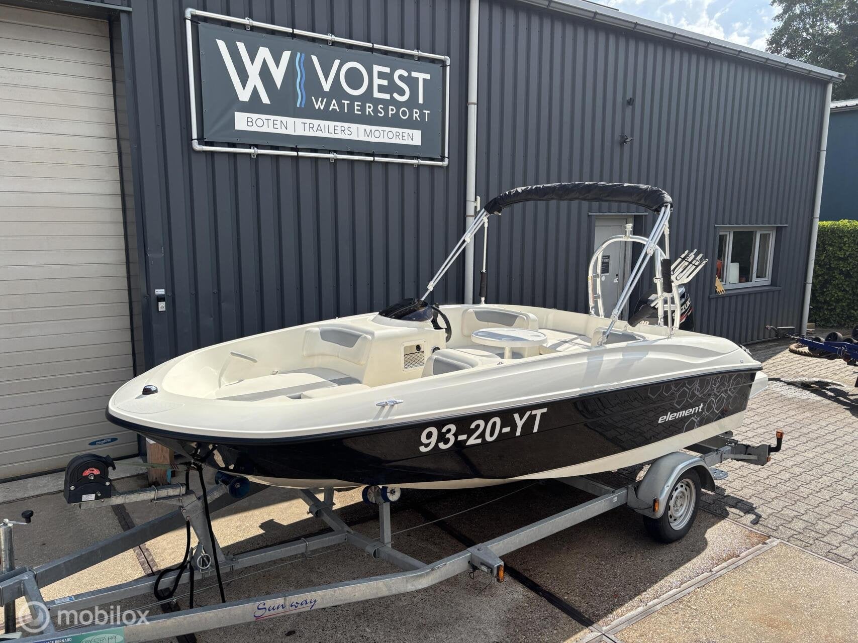 Bayliner E5 / 90 PK Suzuki / trailer LED, Watersport en Boten, Speedboten, Overige brandstoffen, 70 tot 120 pk