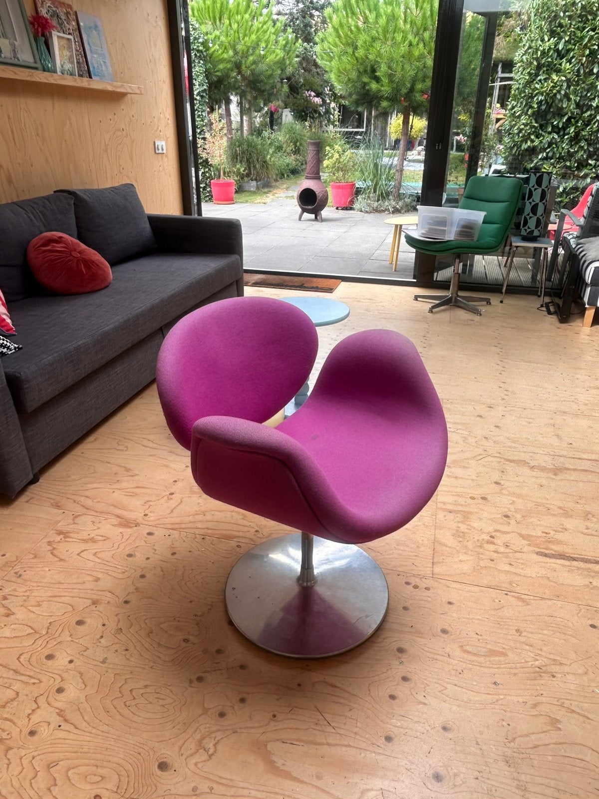 Artifort Little Tulip F163 Pierre Paulin – designklassieker, Huis en Inrichting, Ophalen, Gebruikt, 75 tot 100 cm, Stof