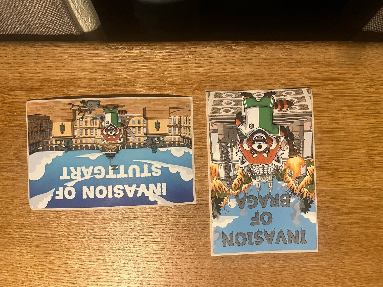 Feyenoord stickers - Invasion of Stuttgart/Braga & Rode Plak, Ophalen of Verzenden, Nieuw, Sport