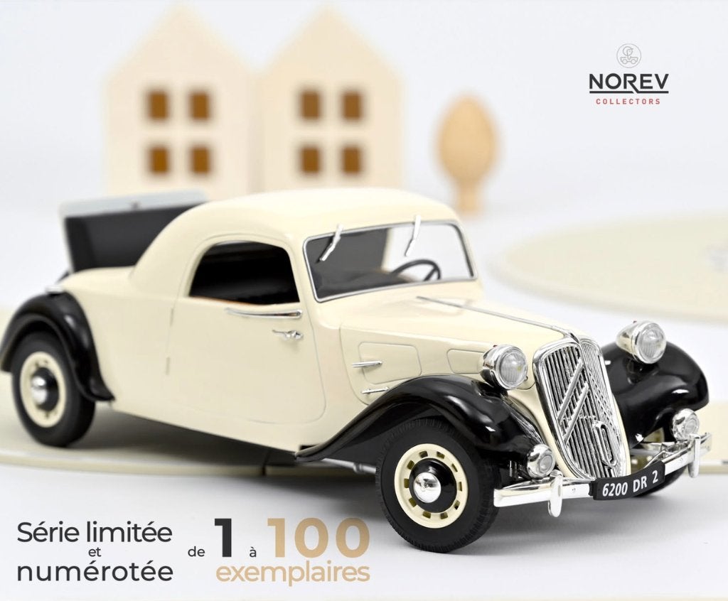 Citroen Traction Coupe 11B '39 1/18 LIM.ED NOREV ref: 181443, Hobby en Vrije tijd, Modelauto's | 1:18, Verzenden, Nieuw, Auto