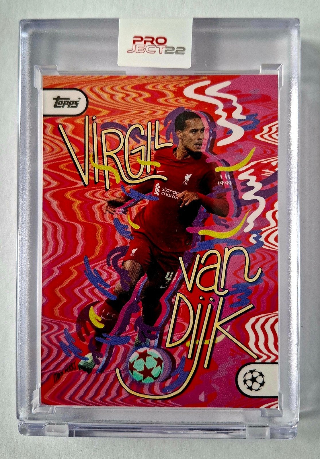 Topps Project 22 Virgil van Dijk Liverpool Mike Perry Sealed, Ophalen of Verzenden, Nieuw, Buitenlandse clubs, Spelerskaart