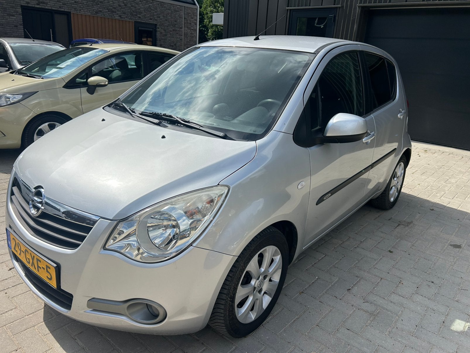 Opel Agila 1.2 16V 2008 Grijs, Auto's, Opel, Bedrijf, Agila, ABS, Airbags, Airconditioning, Boordcomputer, Centrale vergrendeling