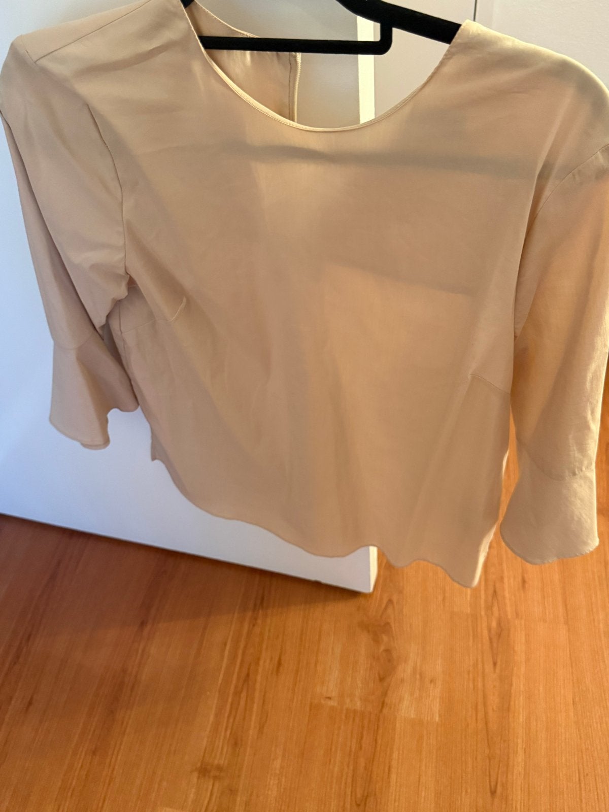 Zara Woman Blouse Maat M Beige, Kleding | Dames, Ophalen of Verzenden, Zo goed als nieuw, Maat 38/40 (M), Beige