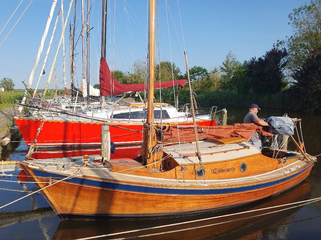 Klassiek houten zeiljacht voor de hobbyist, Ophalen, Gebruikt