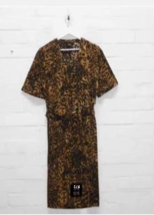 ALIX the Label - Prachtige Jurk leopard maat XS - Nieuw €119, Alix the label, Bruin, Nieuw, Ophalen of Verzenden