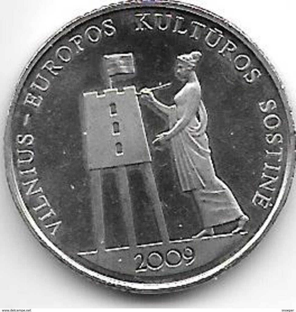 lithuania 1 litas 2009 km 162, Postzegels en Munten, Verzenden, Overige landen, Losse munt