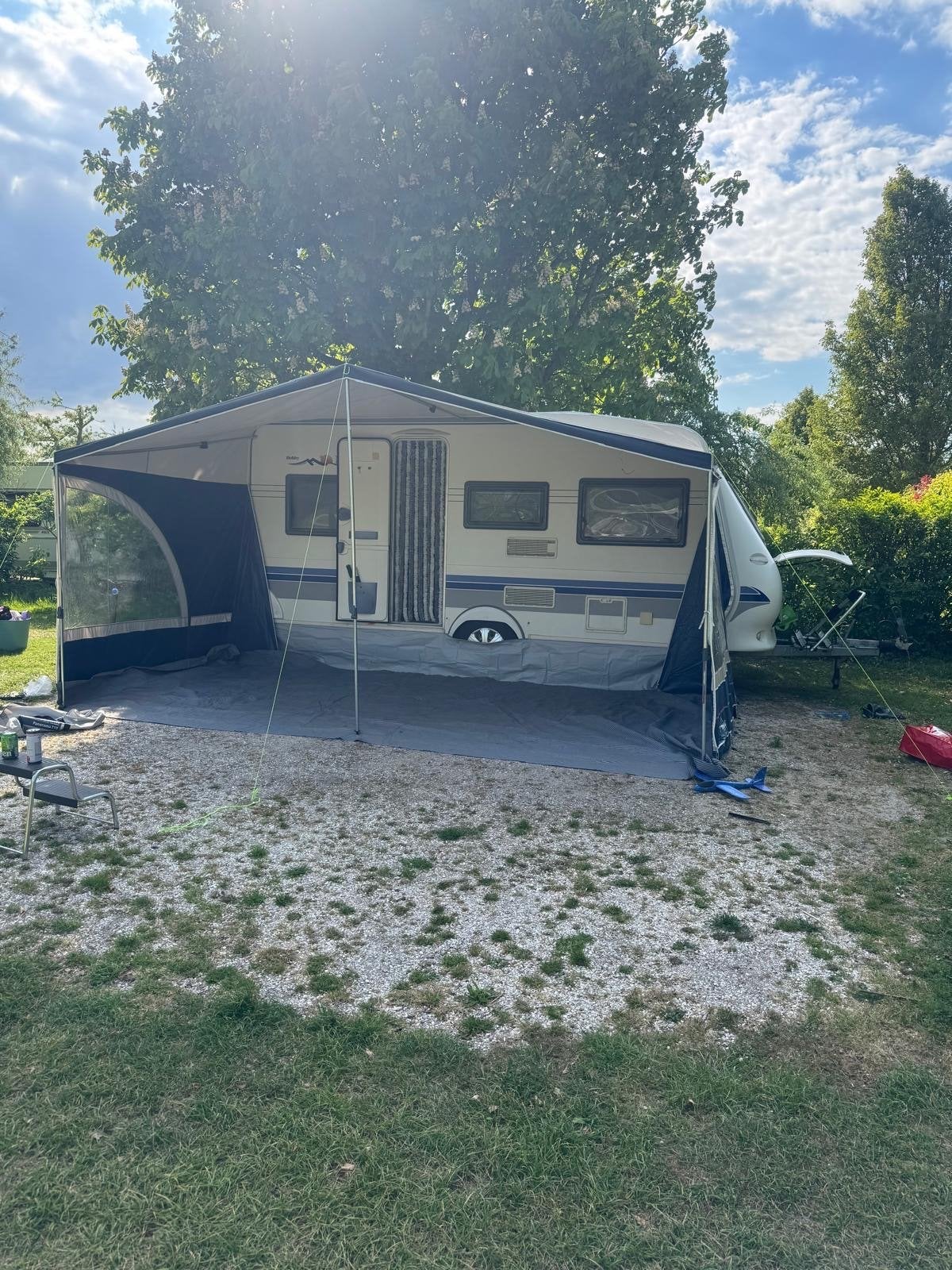 Obelink Panorama T10 luifel maat 10 met stokken, Caravans en Kamperen, Ophalen of Verzenden, Gebruikt