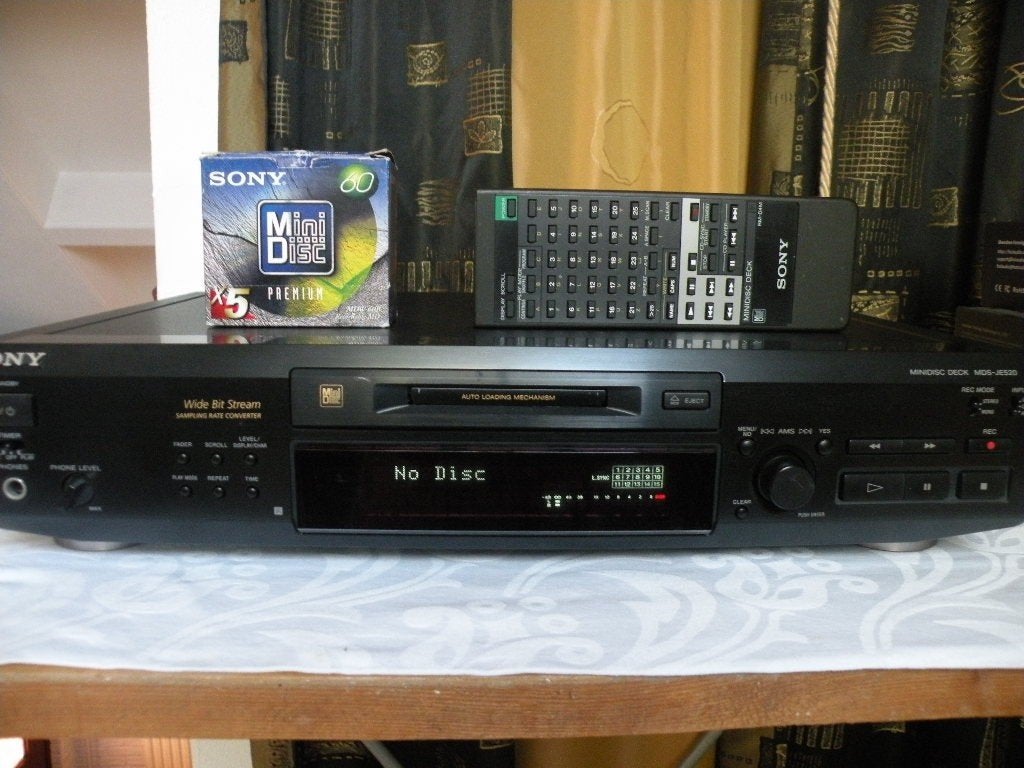 Sony MDS-JE520, Ophalen, Minidisc-speler