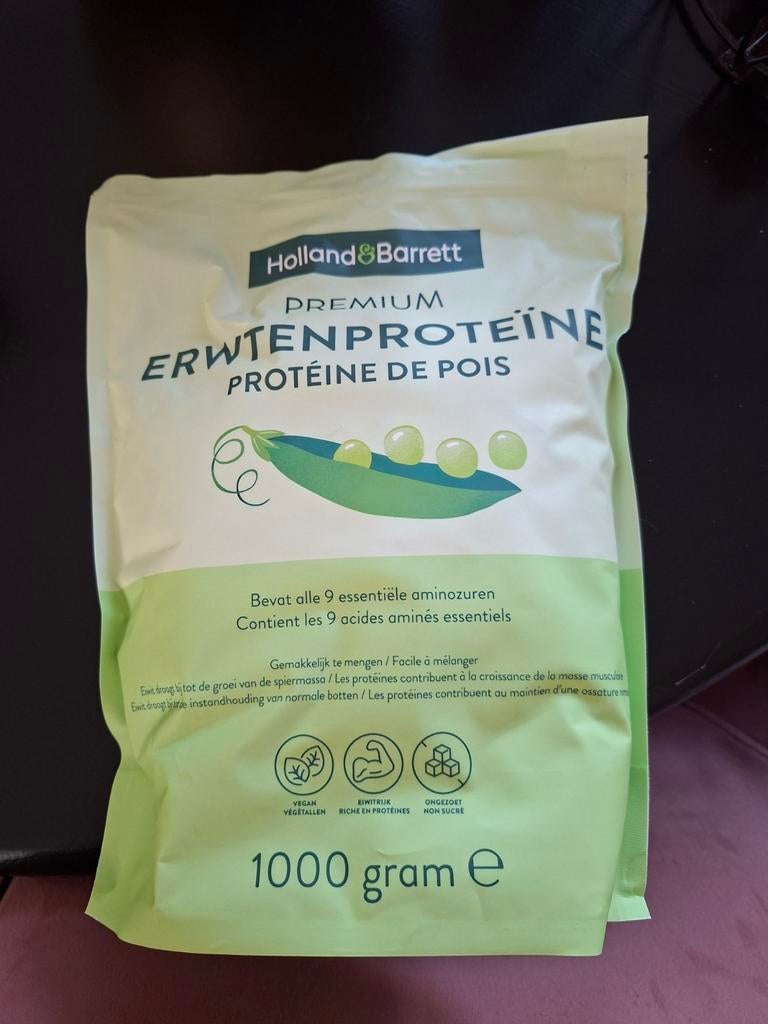 Holland & Barrett Erwtenproteïne 1000 gram, Sport en Fitness, Gezondheidsproducten en Wellness, Ophalen of Verzenden, Nieuw, Poeder of Drank