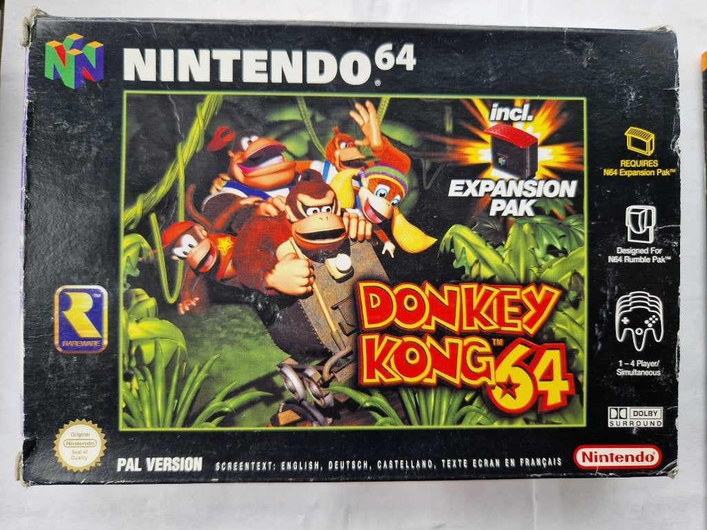 DONKEY KONG 64 & EXPANSION pack, Spelcomputers en Games, Avontuur en Actie, Gebruikt, 1 speler, Ophalen of Verzenden
