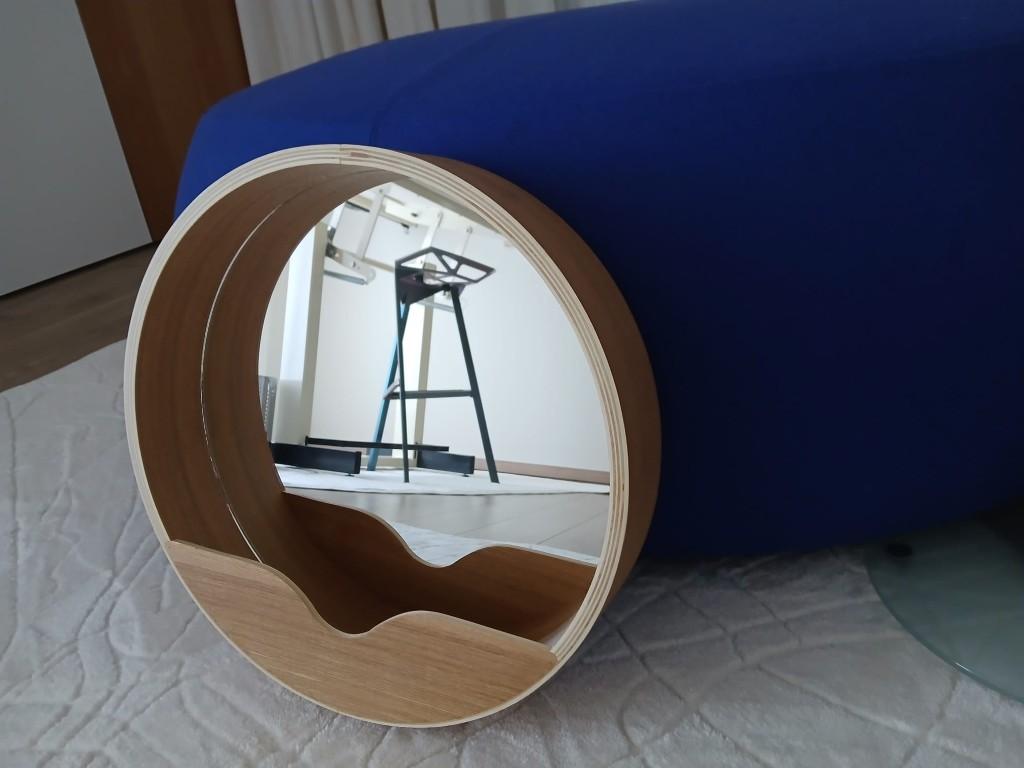 Zuiver - Round Wall Mirror - 40cm, Huis en Inrichting, Woonaccessoires | Spiegels, Minder dan 50 cm, Rond, Nieuw, Ophalen of Verzenden