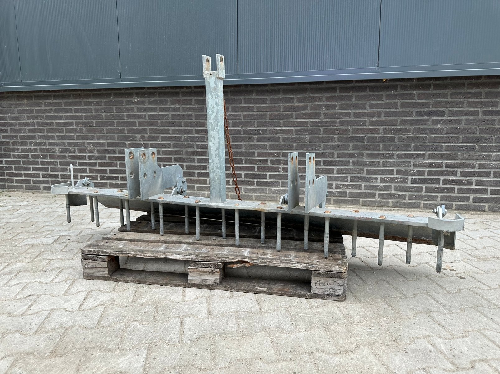Bak vlakker - Manegevlakker gegalvaniseerd - 2 meter, Ophalen of Verzenden, Gebruikt