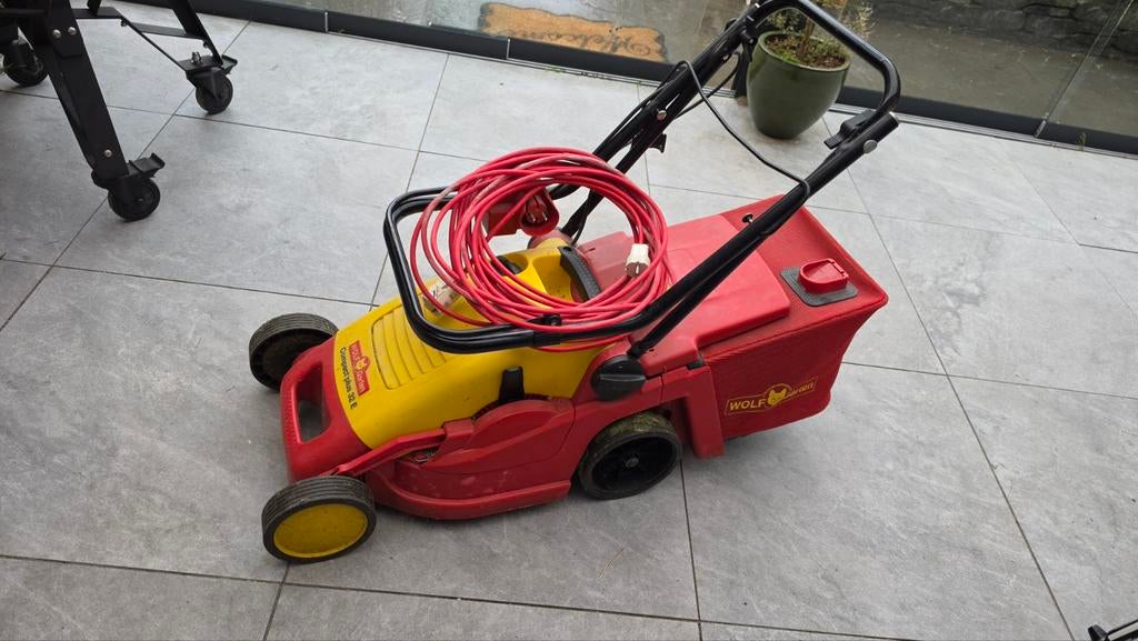 Wolf Garten Compact Plus 32 E Grasmaaier, Tuin en Terras, Grasmaaiers, Gebruikt, Elektrische grasmaaier, 30 t/m 39 cm, Cirkelmaaier