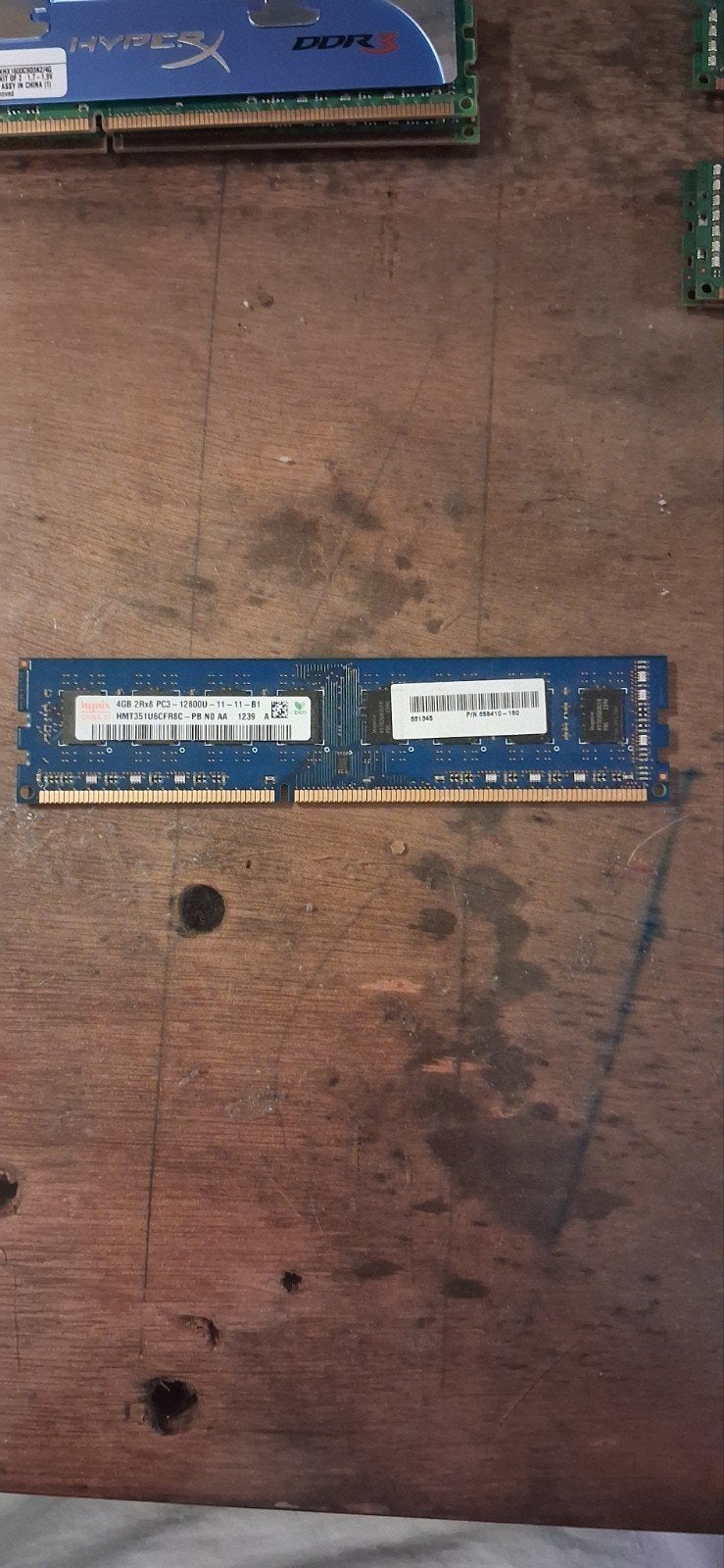 Hynix 4GB DDR3 RAM PC3-12800U Desktop Geheugen, Gebruikt, DDR3, Ophalen of Verzenden, Desktop