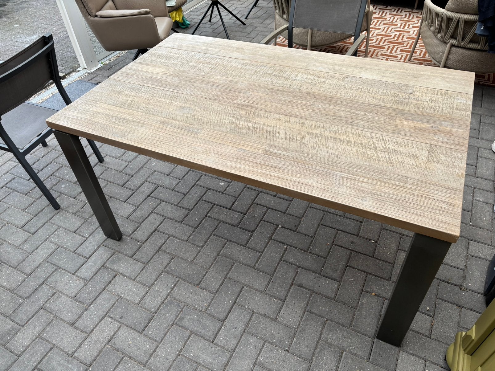 Eettafel, Huis en Inrichting, Gebruikt, Vier personen, Rechthoekig, 50 tot 100 cm