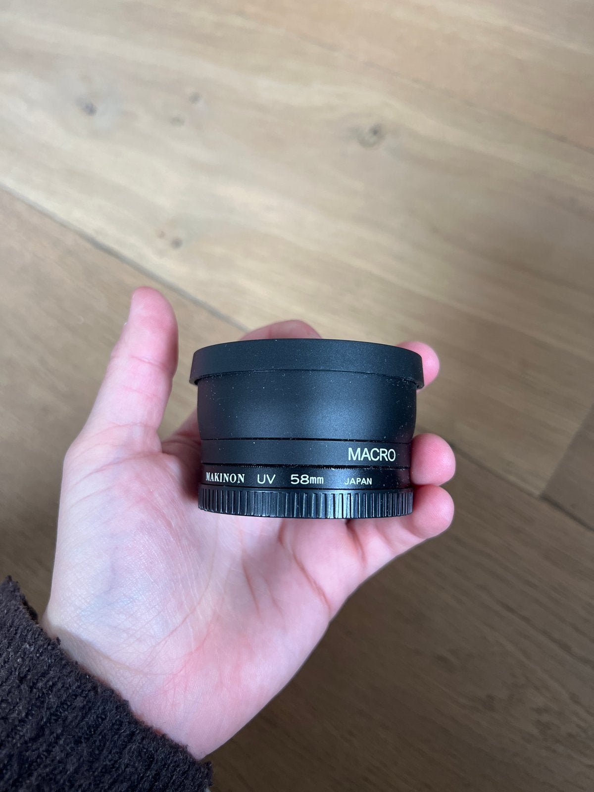 Makinon UV 58mm Macro Digital High Definition 0.45x Super Wi, Ophalen of Verzenden, Zo goed als nieuw, Macrolens
