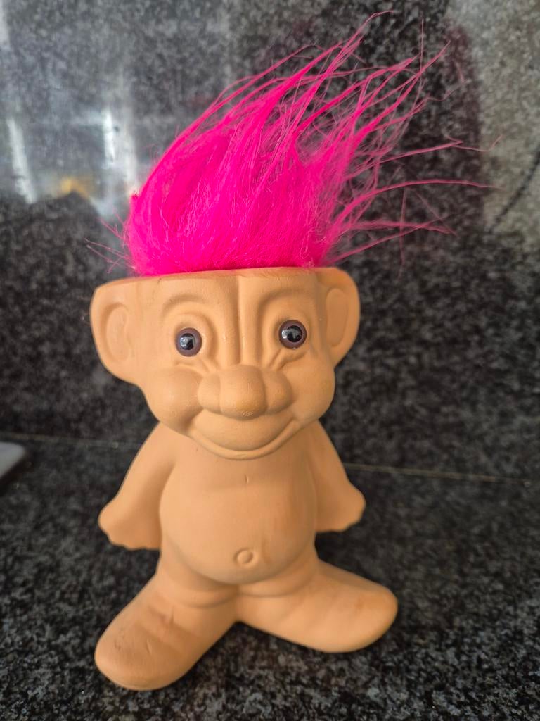 Vintage Troll met Roze Haar, Ophalen of Verzenden, Zo goed als nieuw