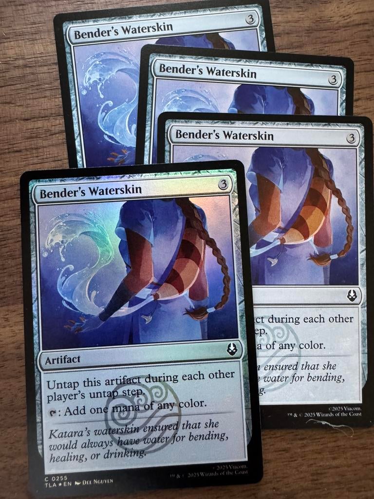4x Bender’s Waterskin - Avatar, Verzenden, Zo goed als nieuw, Foil