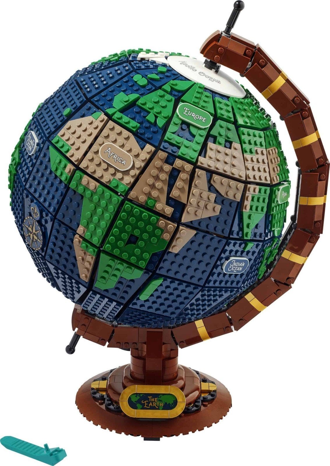 LEGO Ideas 21332 De Wereldbol - Inclusief doos en boekje, Kinderen en Baby's, Speelgoed | Duplo en Lego, Compleet, Lego, Ophalen of Verzenden