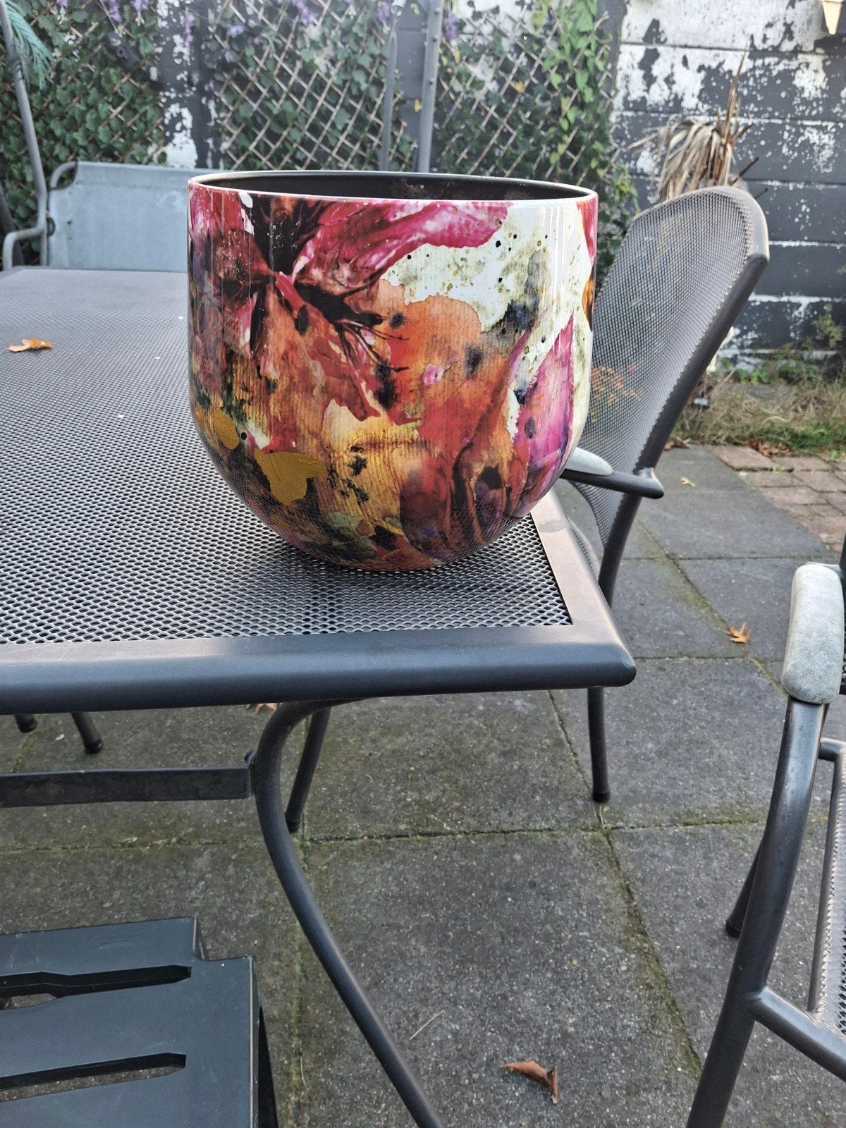 mooie plantenpot, Ophalen, Zo goed als nieuw, Wicker, 2 zitplaatsen