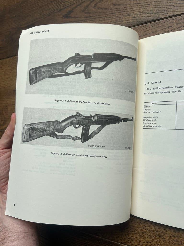 WO2 / Vietnam M1 Carbine Karabijn onderhoudsvoorschrift, Amerika, Verzenden, Landmacht