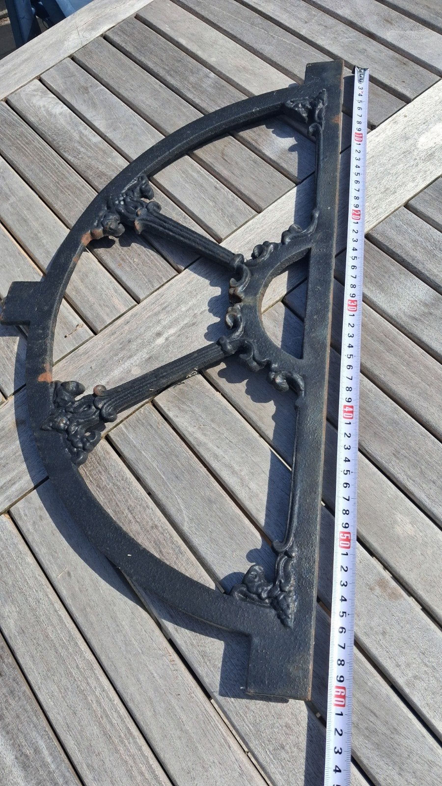 Antiek stalraam gietijzer 60x30 cm, Ophalen of Verzenden, Gebruikt