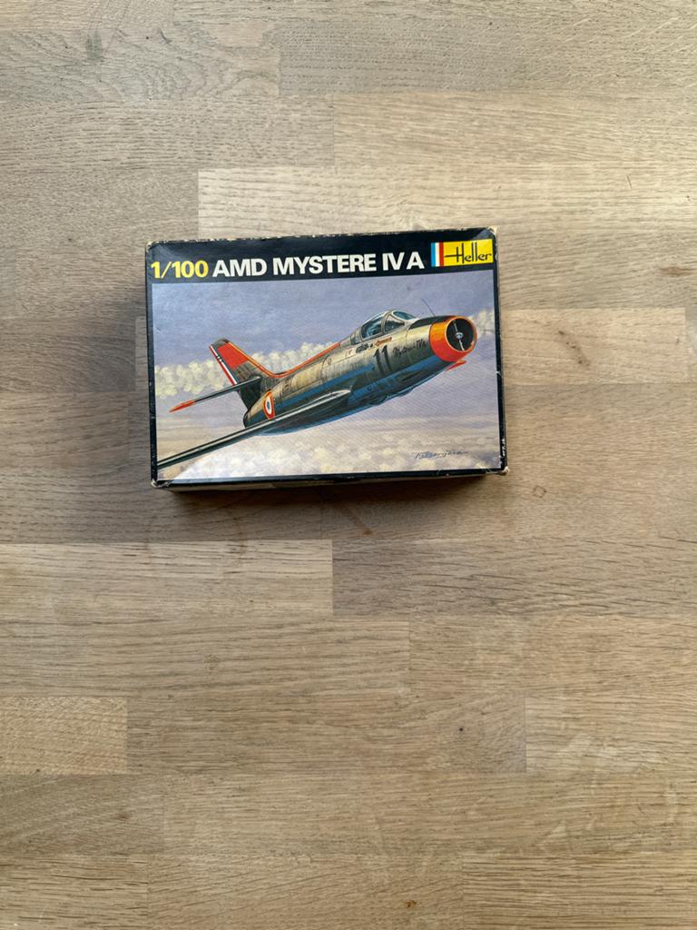Heller 1/100 AMD Mystere IVA Modelvliegtuig, Hobby en Vrije tijd, Modelbouw | Vliegtuigen en Helikopters, Ophalen of Verzenden
