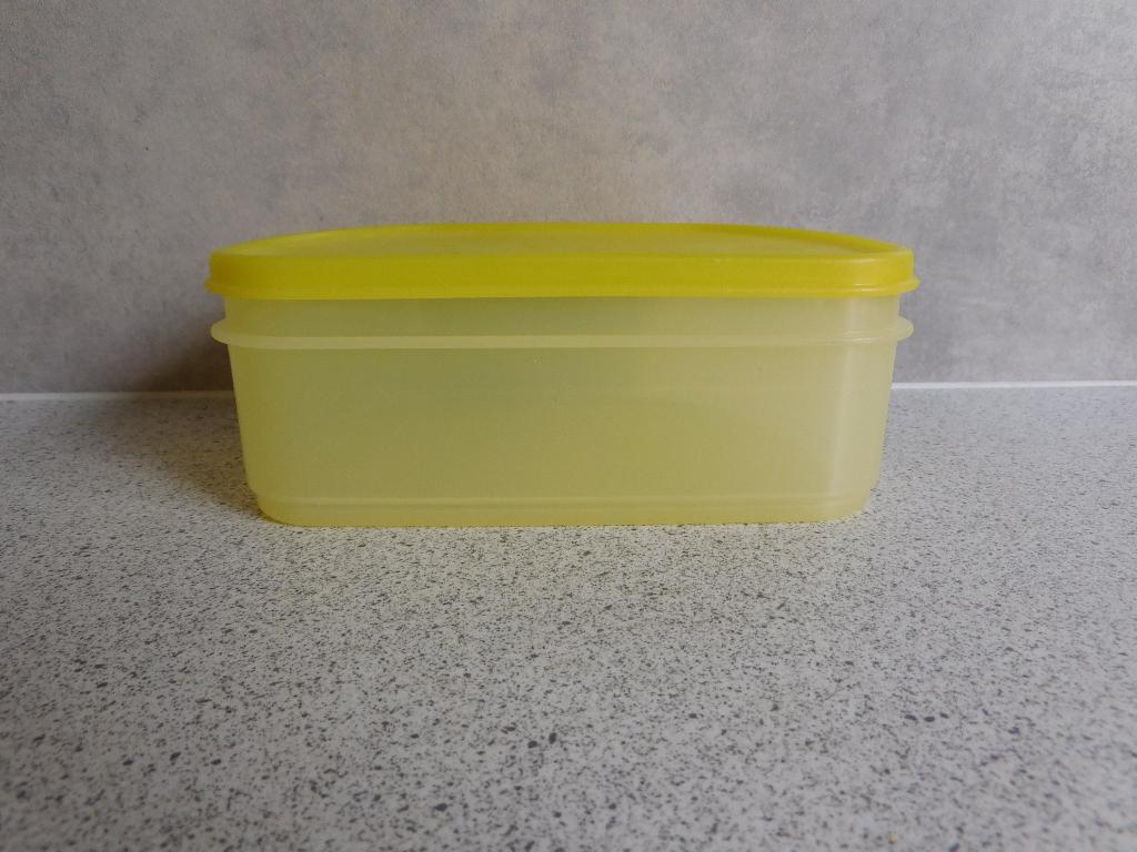 Tupperware Combismart Half Hoog 2 delig Geel, Huis en Inrichting, Keuken | Tupperware, Ophalen of Verzenden, Zo goed als nieuw