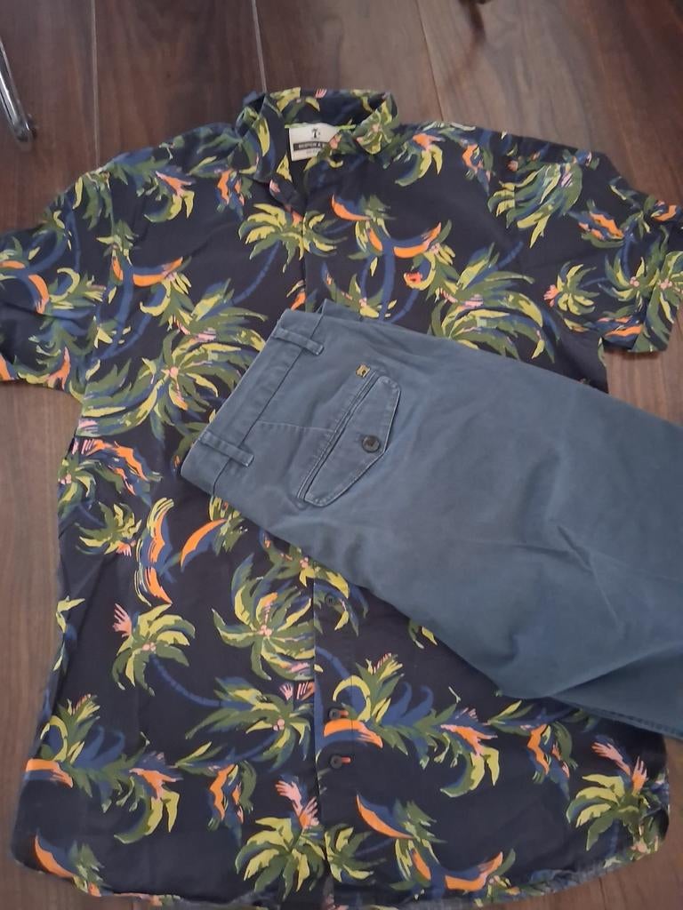 Scotch & Soda overhemd (L) & short (33), Ophalen of Verzenden, Gedragen, Scotch & Soda