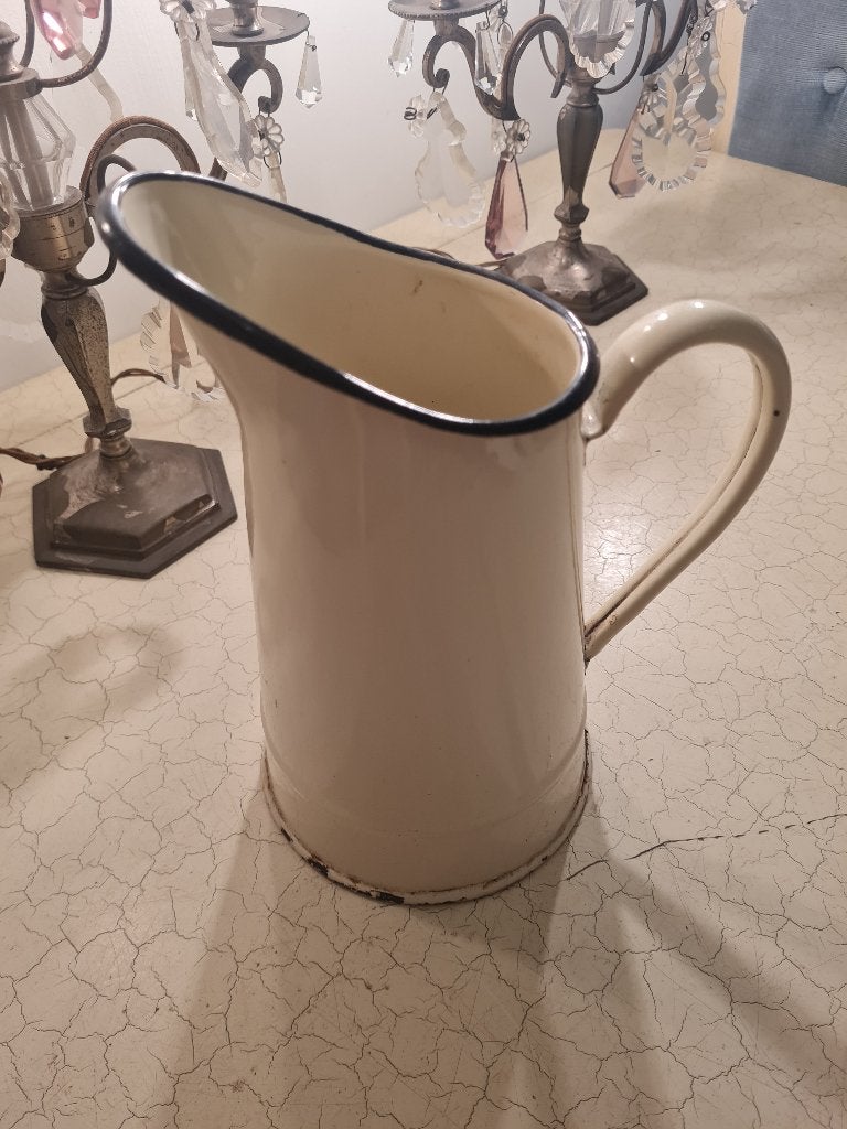 Oude emaille kan, Antiek en Kunst, Antiek | Emaille, Ophalen of Verzenden