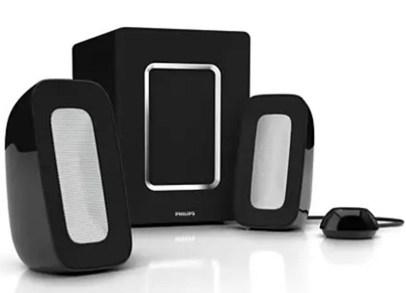 Philips Multimedia Speakers 2.1, fantastisch geluid, NwStaat, Computers en Software, Pc speakers, Ophalen of Verzenden, Zo goed als nieuw