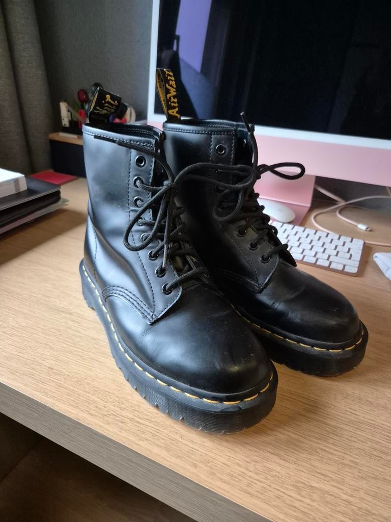 Dr. Martens 1460 Bex Smooth Zwarte Laarzen Maat 40, Kleding | Dames, Schoenen, Zo goed als nieuw, Zwart, Ophalen of Verzenden