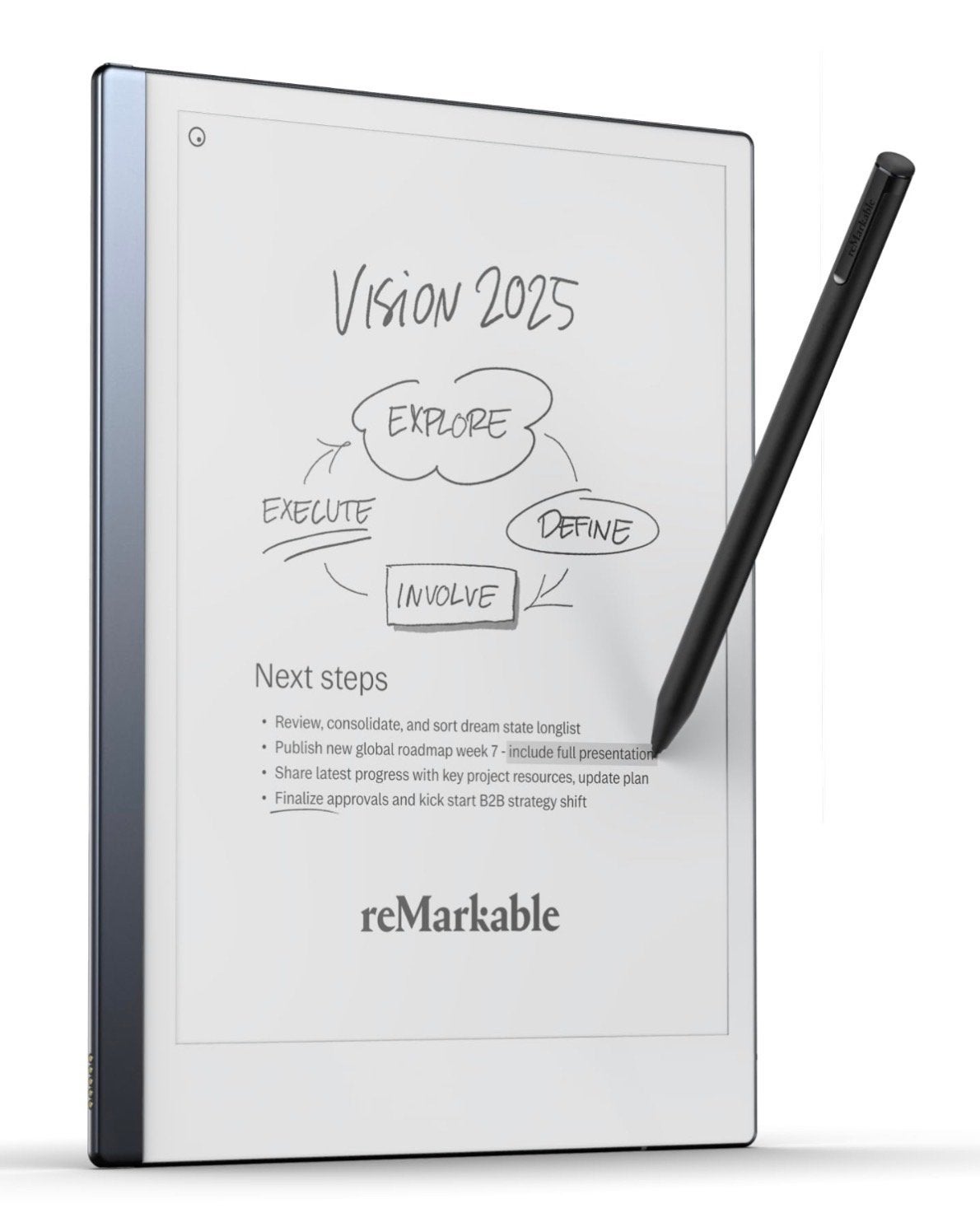 reMarkable 2 Paper Tablet met Marker Plus en Folio, Ophalen, 8 GB, Touchscreen, Zo goed als nieuw