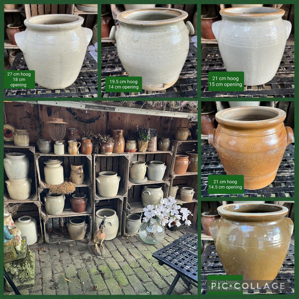 oude franse grespotten, Antiek en Kunst, Antiek | Keramiek en Aardewerk, Ophalen