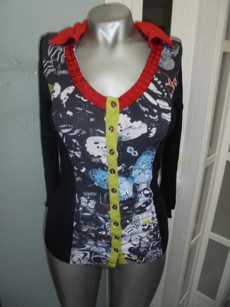 Eva en Claudi prachtige set vest en shirt maat S zwart roo, Overige kleuren, Zo goed als nieuw, Maat 36 (S), Eva& Claudi