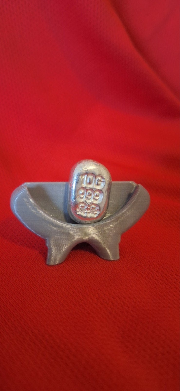 10 gram skull Baar 999 Fijn Zilver, Verzenden, Zilver