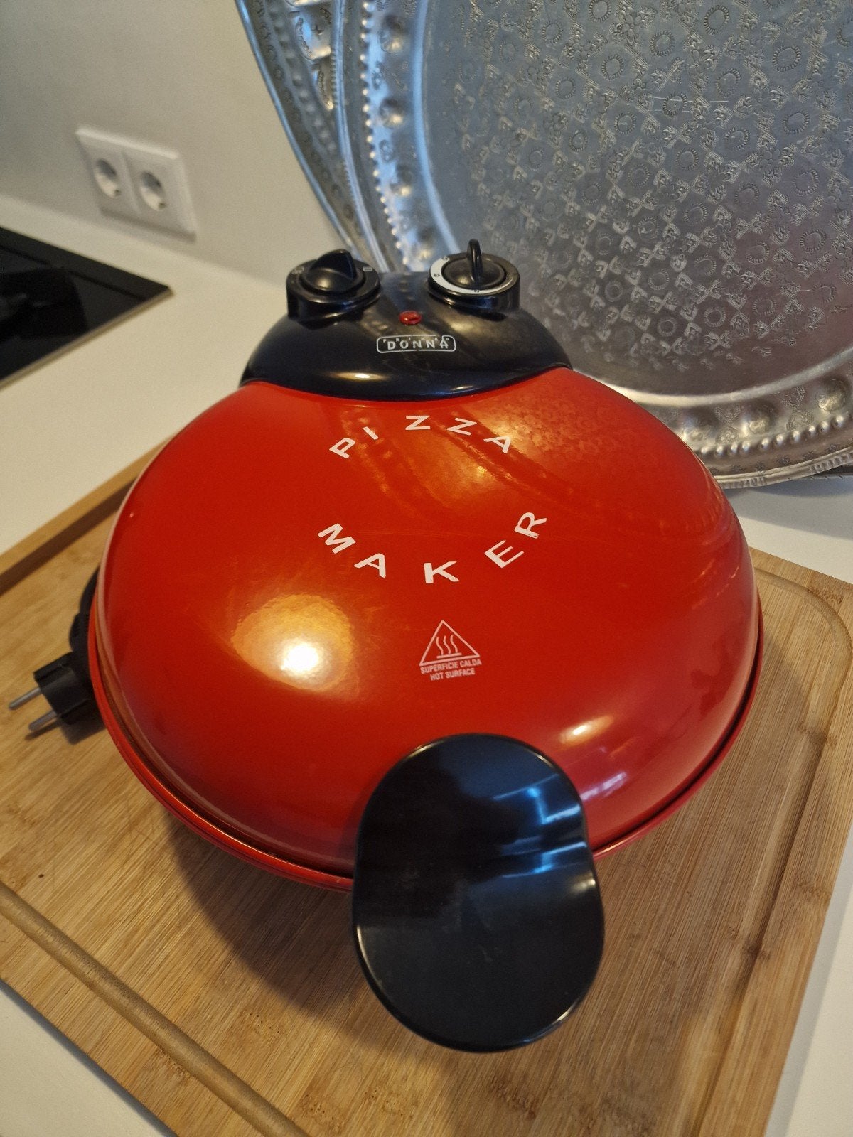 Pizzamaker pizzaoven prima donna, Witgoed en Apparatuur, Ophalen of Verzenden, Gebruikt, Minder dan 45 cm