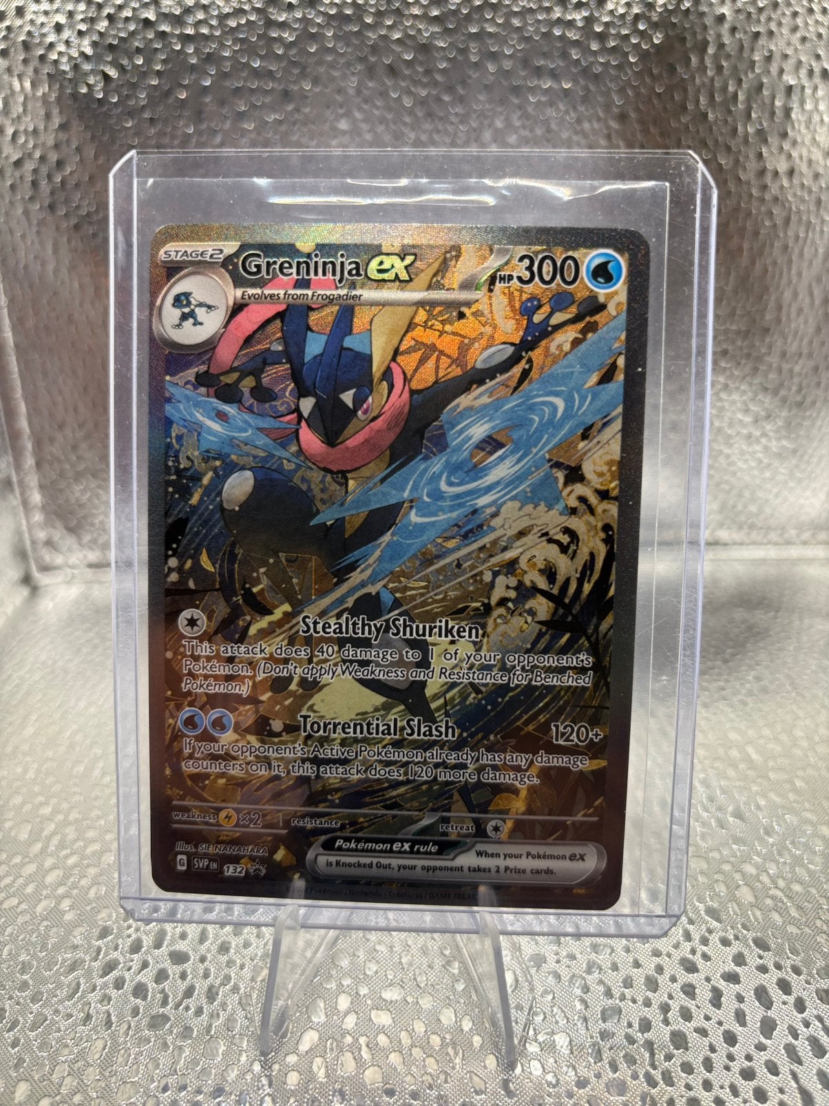 Greninja ex (SVP 132) SV Black Star Promos - Singles, Ophalen of Verzenden, Gebruikt, Losse kaart