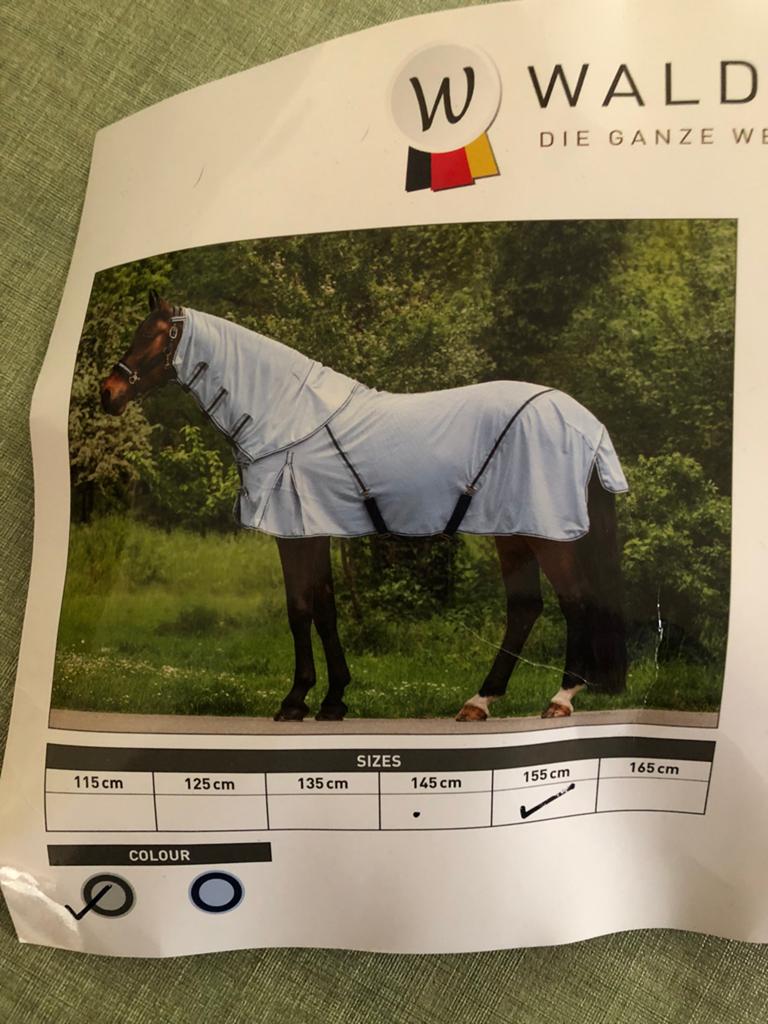 Waldhausen vliegendeken, maat 205, Dieren en Toebehoren, Full (L), Overige merken, Verzenden, Zo goed als nieuw