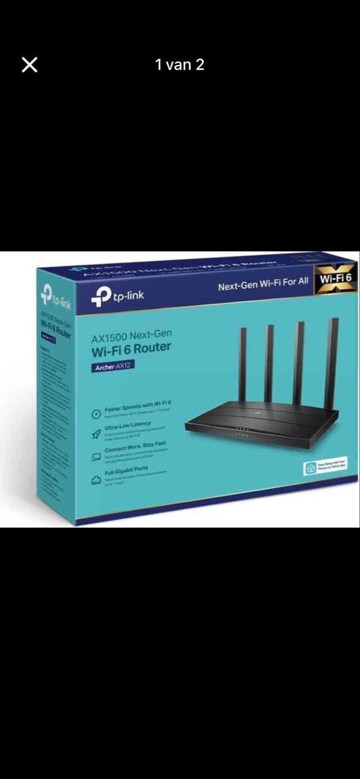 TP-Link AX1500 Next-Gen Wi-Fi 6 Router (Nieuw), Ophalen, Nieuw, Router