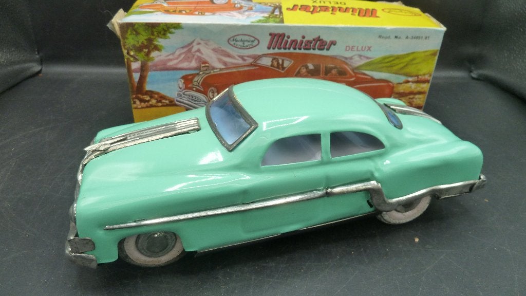Vintage blikken auto Minister delux (Pontiac), Antiek en Kunst, Ophalen of Verzenden