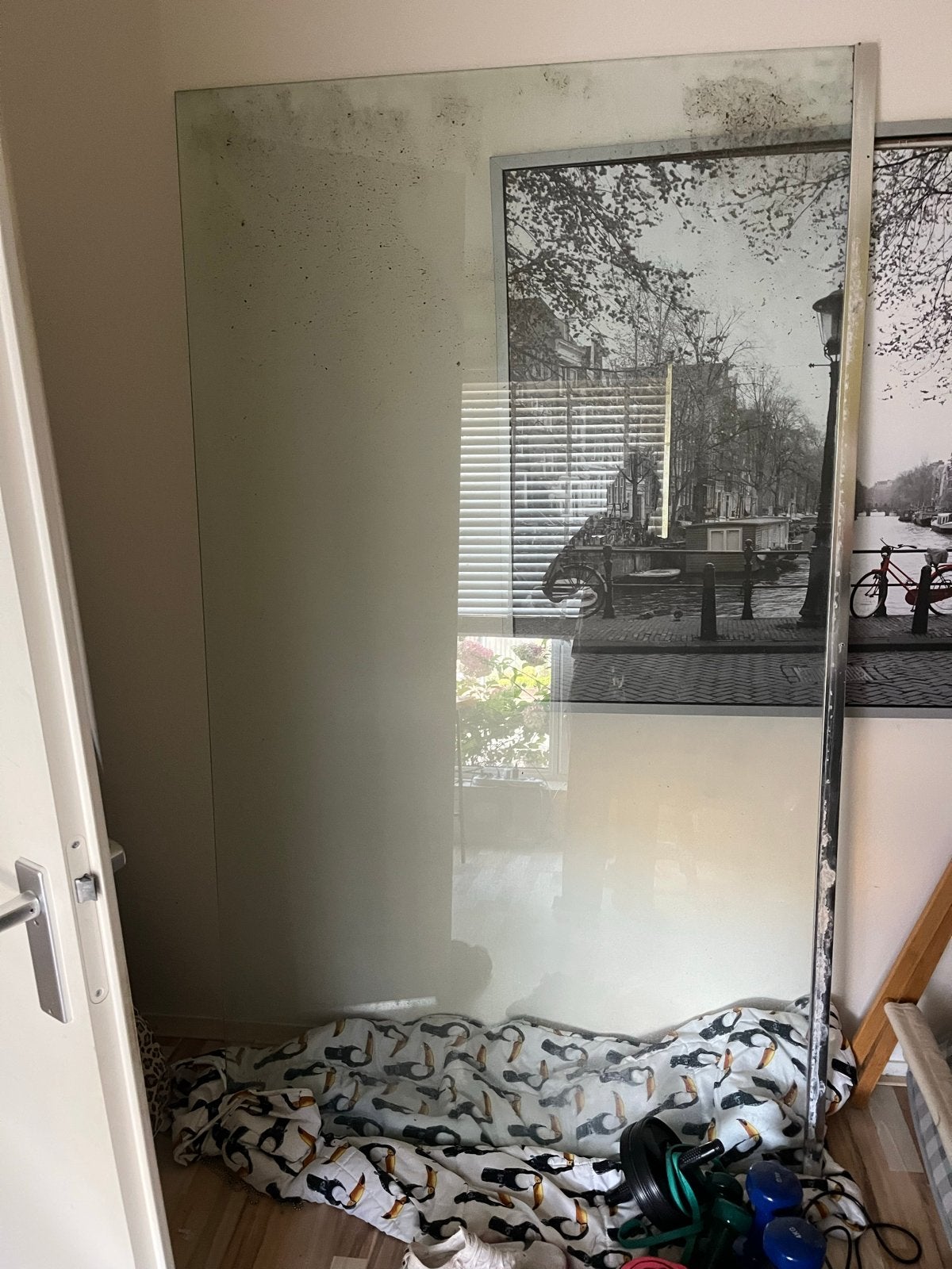Douchewand 120x200 cm - Gebruikt (vies door opslag), Ophalen of Verzenden, Gebruikt, Glas, Douche