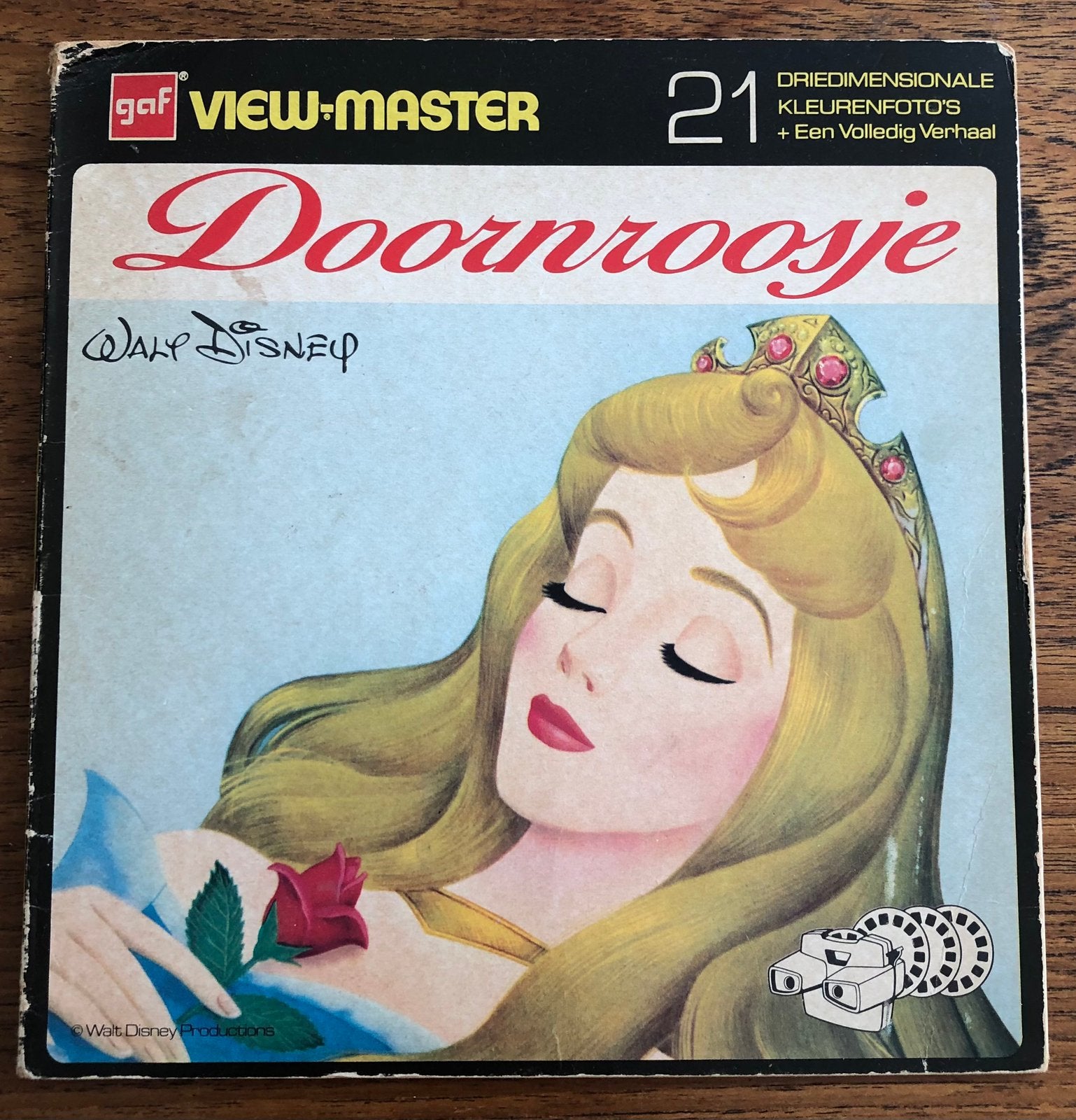 View-master 3D Doornroosje (Walt Disney) met boekje, Ophalen of Verzenden, Zo goed als nieuw