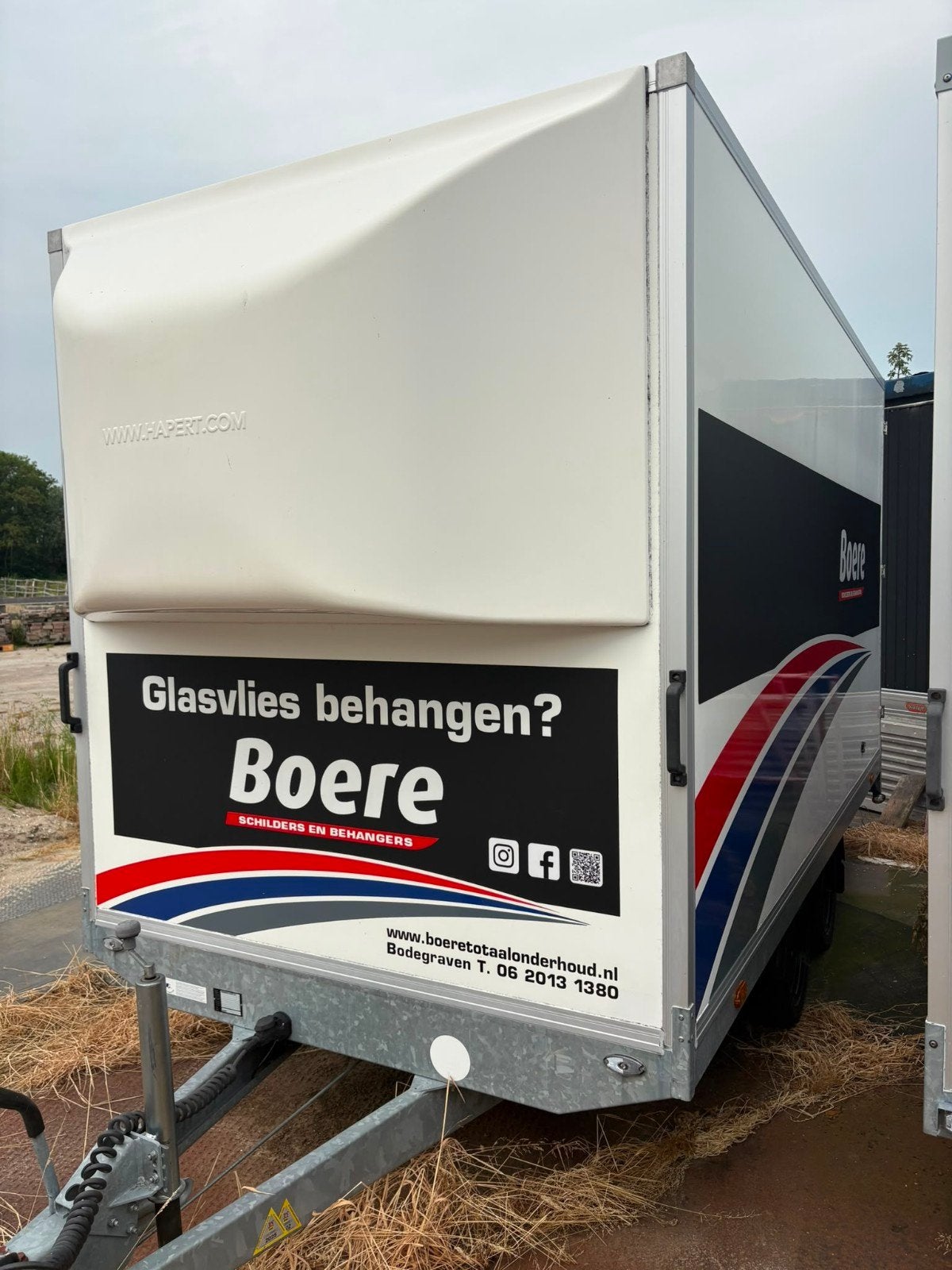 Hapert Tandemasser Gesloten Aanhanger, Ophalen, Gebruikt